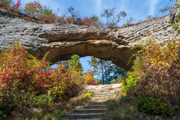 istock Fall Day at Natural Scenic Rock in Daniel Boone National Forest 2202432338