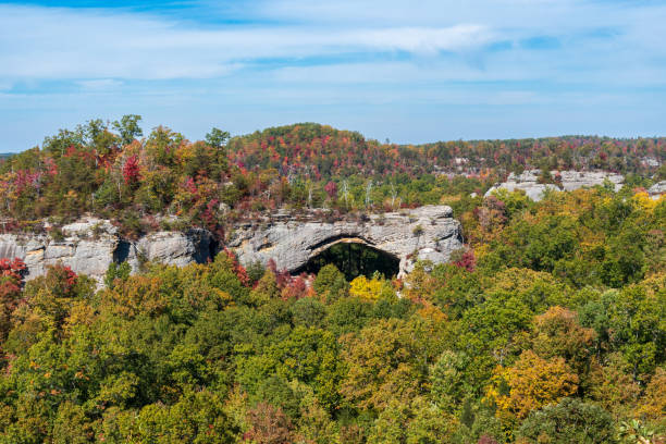 istock Fall Day at Natural Scenic Rock in Daniel Boone National Forest 2202433654