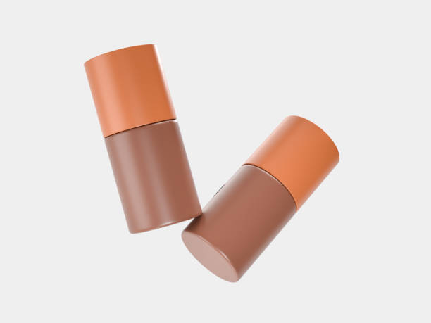 istock Mockup cosmetic bottles container packaging premium isolated on background. Design template for Ads serum, essential oil, face  treatment, gel, lotion, skin care, makeup, healthcare or medicine 2202435682