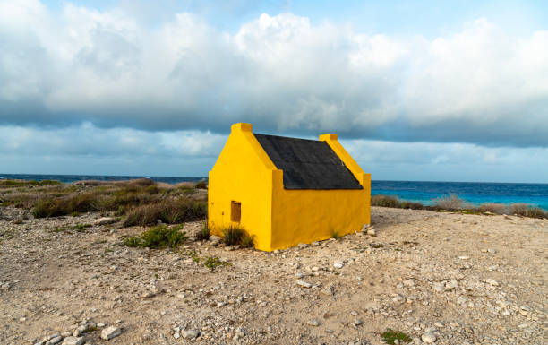 One slave hut on Bonaire, near the sea.