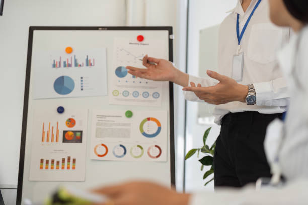 istock Detailed data presentation during a business meeting 2202445716