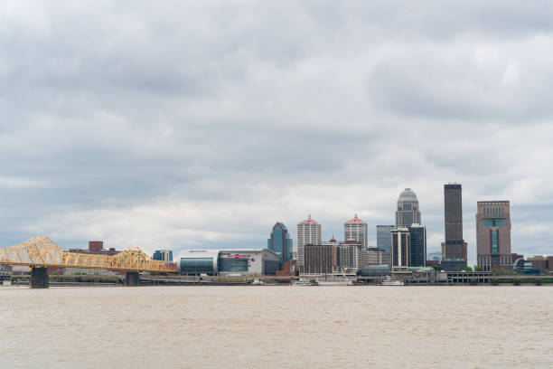 The Lousville Skyline on a Cloudy Day