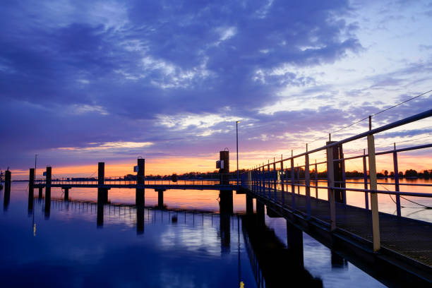 istock A beautiful sunrise, Weser. 2202446189