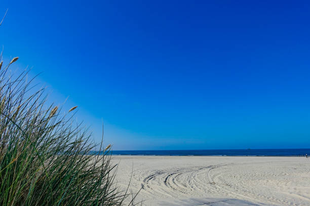 Summer vacation on the Dutch island of Ameland. Peace and relaxation in the best weather on the beach.