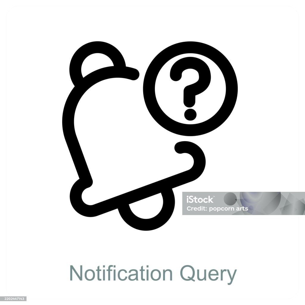 Engineering Query Notifications Notification Query Stock Illustration - Download Image Now ...