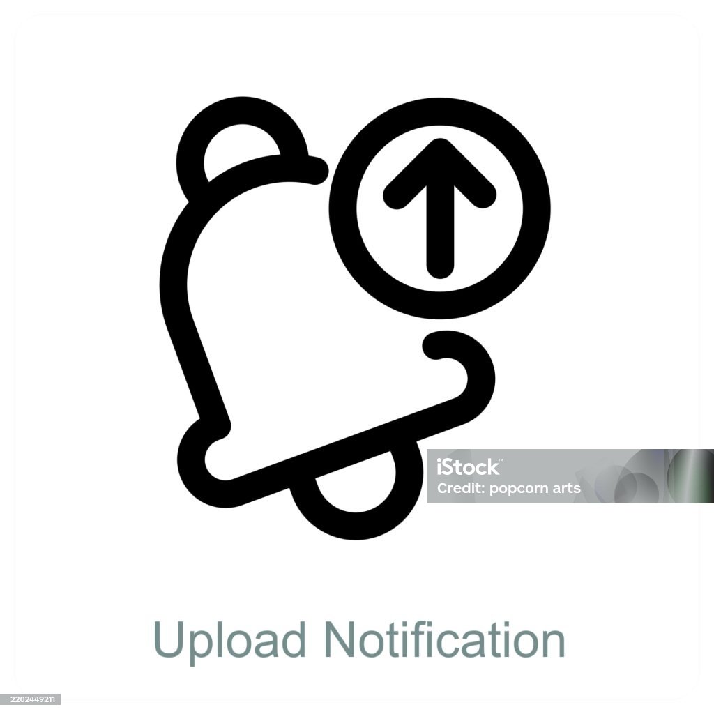Upload Complete Notification Upload Notification Stock Illustration - Download Image Now - Cloud ...