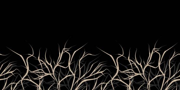 istock branch of dead tree texture background silhouette in the dark with empthy space.eps 2202449649