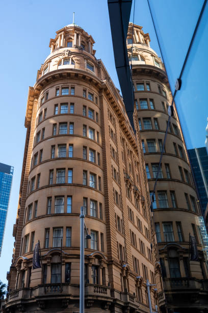 The 1920s Grace Building looking up from the ground on a day in Sydney city, NSW, Australia.