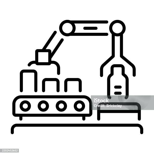 Industrial Machine Stock Illustration - Download Image Now - Automated ...