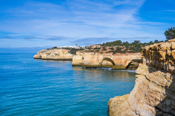 istock Rocky coastline in the Algarve (Portugal) 2202454361