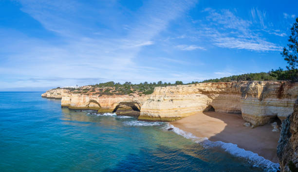 istock Praia da Corredoura, a sheltered beach in the Algarve (Portugal) 2202457391