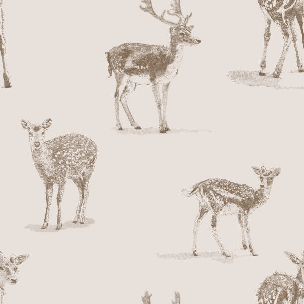 Vector seamless repeat. Hand-Drawn. All colors are layered and grouped separately.