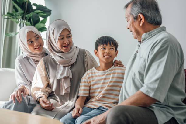 istock Eid Conversations: An Asian Muslim Family's Heartwarming Celebration 2202460728