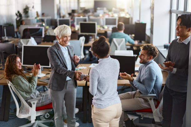 istock Successful deal at IT company! 2202462085