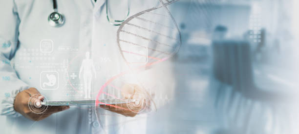 istock AI Medical Scientists Analyzing DNA and Molecules, Advanced Healthcare Technology, Biological Systems Innovation, Future Medicine, Scientific Research, Biotechnology, and Artificial Intelligence 2202470676