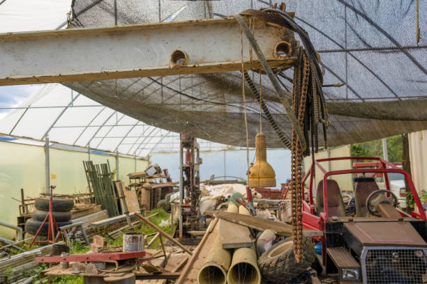 istock View of a very messy and dirty shed 2202472087