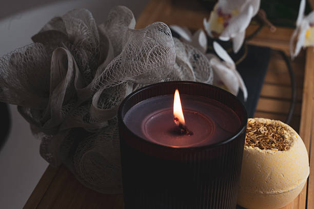 Relaxing Spa Ambiance with Candlelight