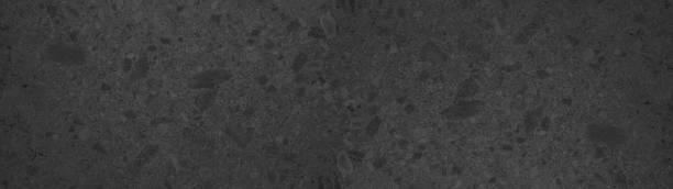 Gray grey anthracite black dark natural tile stone wall floor background banner panorama, italian venetian ceppo di gré, terrazzo, matt pithy stone texture