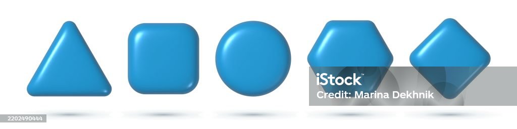 Base Shape Product 3d Base Shapes Stock Illustration - Download Image Now - Badge, Blank ...