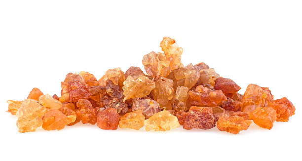 istock Frankincense or olibanum aromatic resin isolated on a white background. Incense and perfume cosmetic. 2202490889