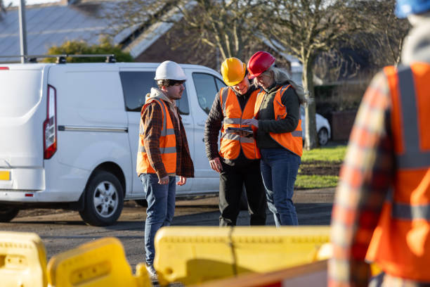 Construction Leader Giving Advice to Team
