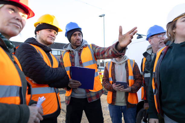 istock Worksite Leadership and Coordination in Action 2202496502