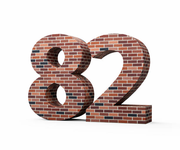 istock Bricks Wall Number Eighty Two 82 Digit Made Of Colored Wall Of Bricks 3D Illustration 2202504765