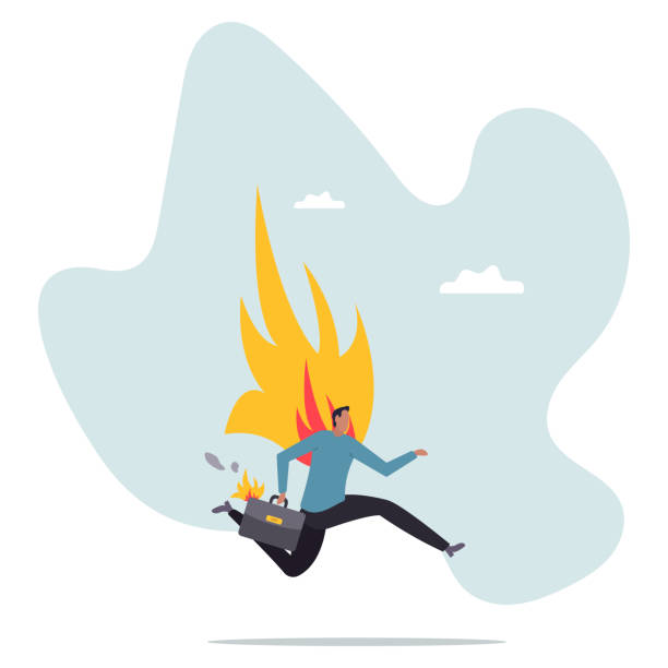 istock Business deadline, rush hour situation or in hurry to complete work.business concept.flat character. 2202505976