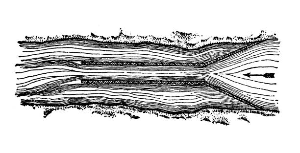 Antique illustration (1898): Wing dam
