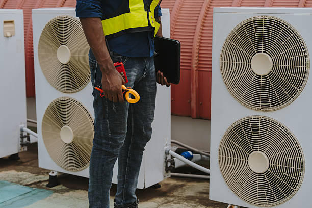 istock Engineers are checking the air conditioning and cooling system in a commercial building. 2202509794