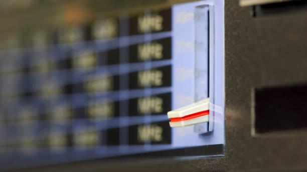 istock The wavelength selector switch of an old analog radio set 2202516381