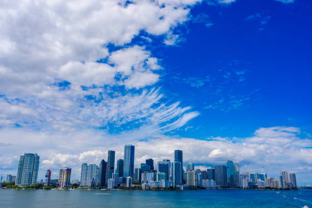 Aerial photo Brickell Miami skyline 2025
