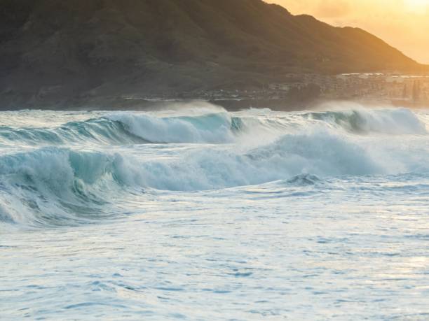 istock Massive Ocean Waves at Pyramid Rock Kaneohe Bay Hawaii 2202522584
