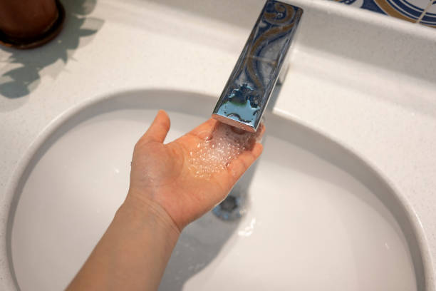 Rinse the sink with your hands