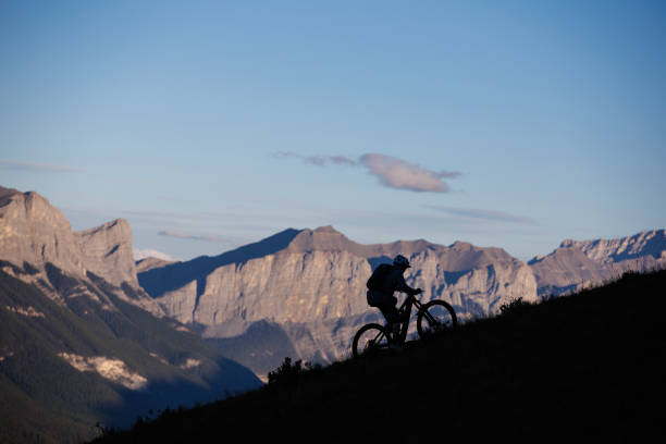 istock Sunrise E-Bike Mountain Bike Ride 2202531469