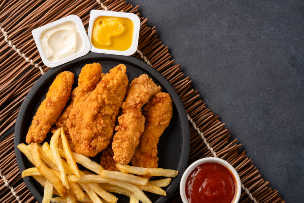 istock Chicken tenders. Fried chicken breast strips 2202534999