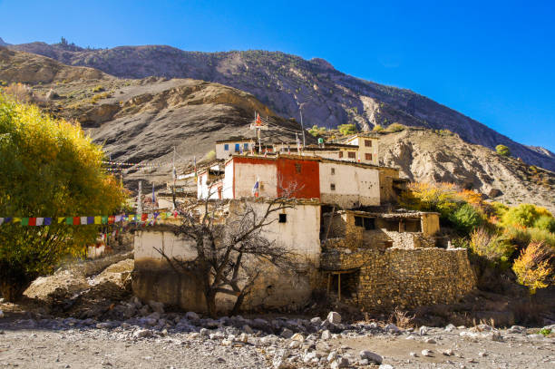 istock A small old village near the hill. 2202535258