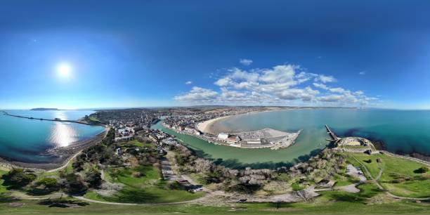 istock 360 aerial view over Weymouth in Dorset 2202540554