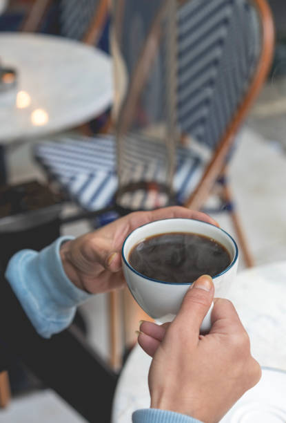 istock The woman is drinking filter coffee. 2202556020