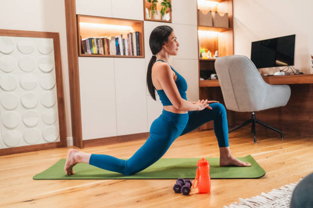 istock Individual Practicing Yoga in a Cozy Home Environment 2202556850