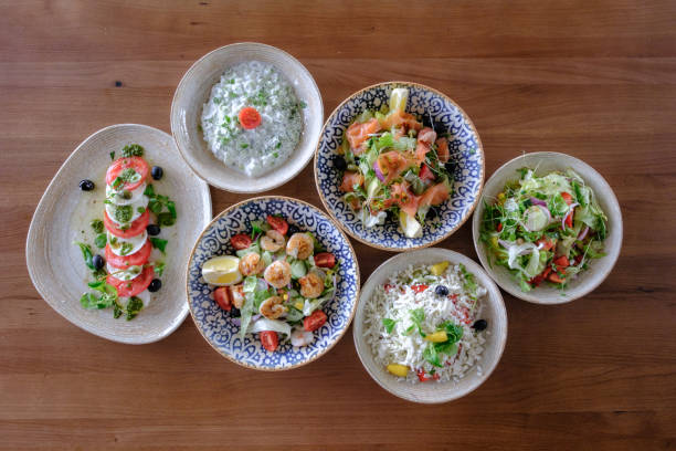 A selection of fresh and vibrant salads perfect for a light and healthy meal