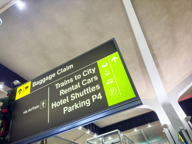 istock Sign in airport 2202570082