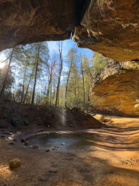 istock Ash Cave in Hocking Hills Ohio 2202570398