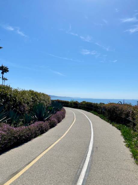 istock Beautiful, long, clear path by the ocean 2202576807