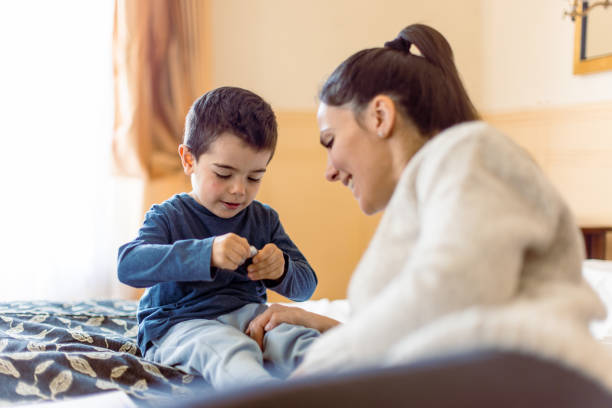 istock Mother and Son Morning Bonding 2202589020