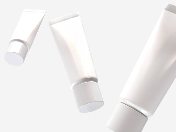 istock Realistic blank white cosmetic tube container mockup plastic packaging isolated on background. Design template for toothpaste, cream, shampoo, gel, skin care, healthcare or medicine presentation 2202592728
