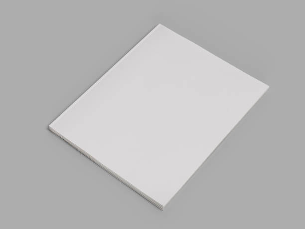 istock Blank Magazine or Book cover mockup design isolated on white background. Template for presentation a publisher, notebook, catalogs, brochures, magazines, diary, journal, booklet or publication 2202592750