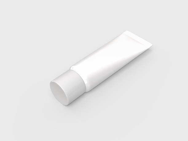 istock Realistic blank white cosmetic tube container mockup plastic packaging isolated on background. Design template for toothpaste, cream, shampoo, gel, skin care, healthcare or medicine presentation 2202592818