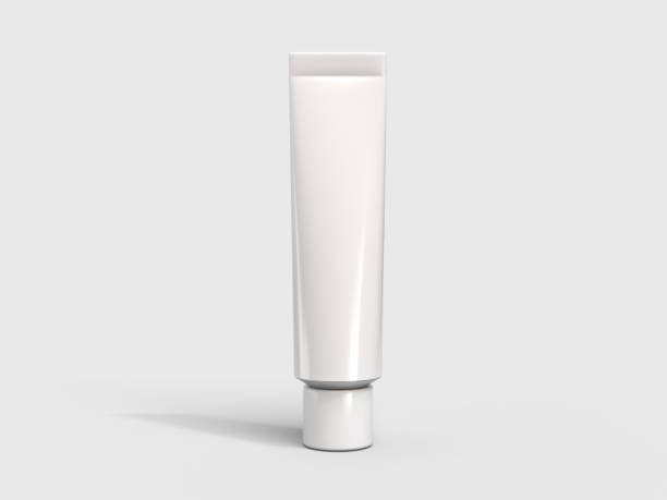 istock Realistic blank white cosmetic tube container mockup plastic packaging isolated on background. Design template for toothpaste, cream, shampoo, gel, skin care, healthcare or medicine presentation 2202592825