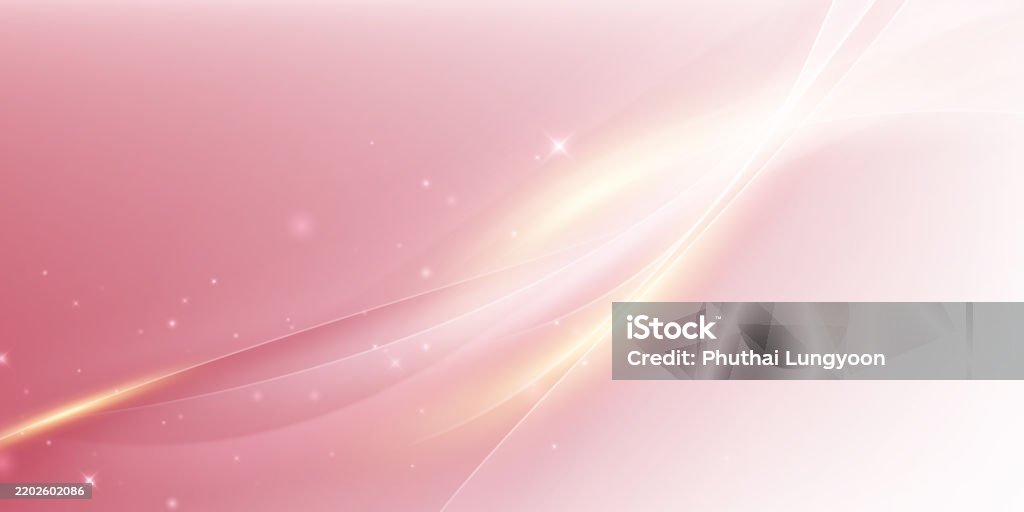 Pink Background Design With Luxurious Effect Elements Vector ...